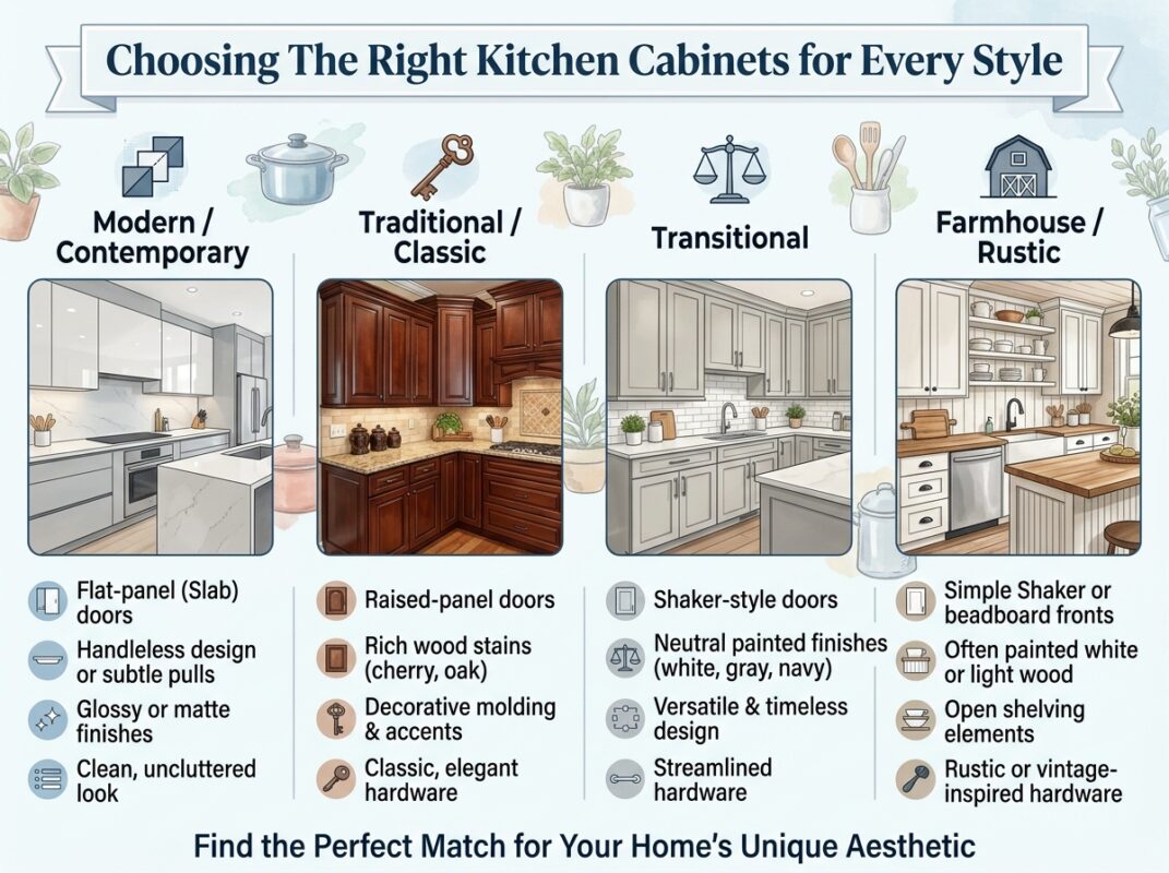 Choosing The Right Kitchen Cabinets For Every Style USA