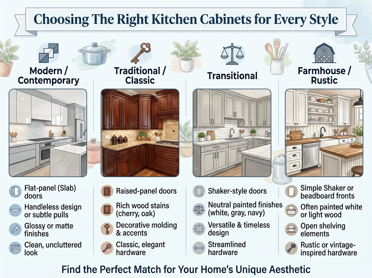 Choosing The Right Kitchen Cabinets for Every Style 5 Choosing The Right Kitchen Cabinets for Every Style 1
