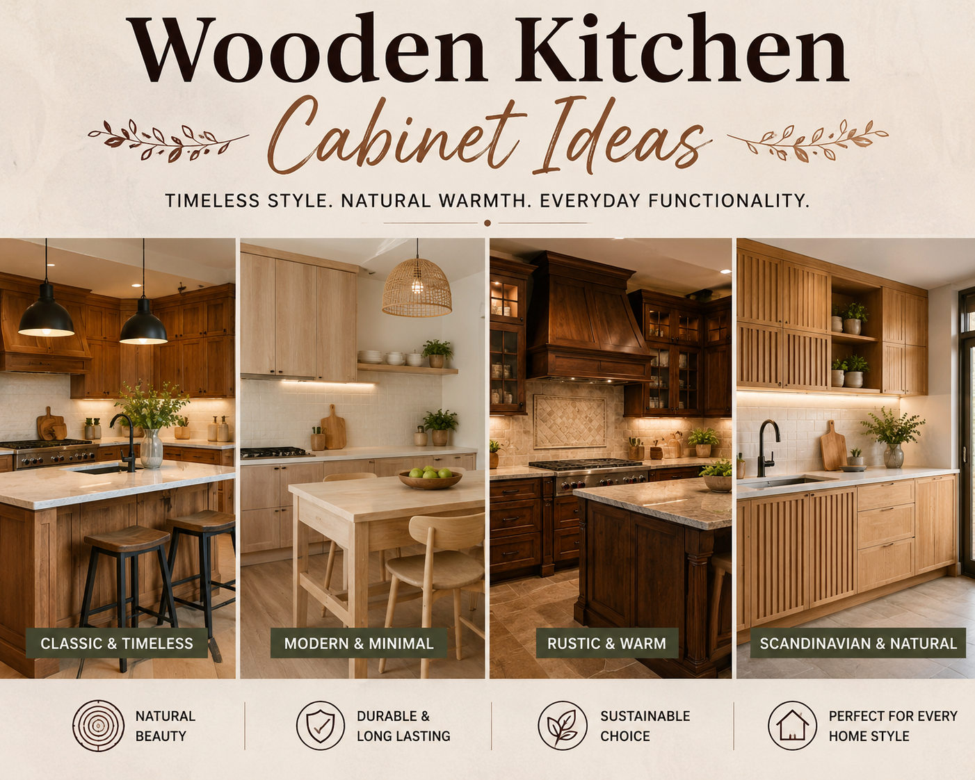 Ideas About Wooden Kitchen Cabinets