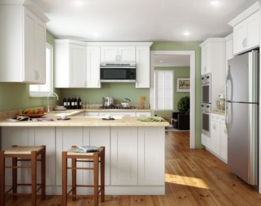 shaker cabinets white