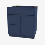 Sink Base Vanity with Right Drawer   Petit Blue Cabinet