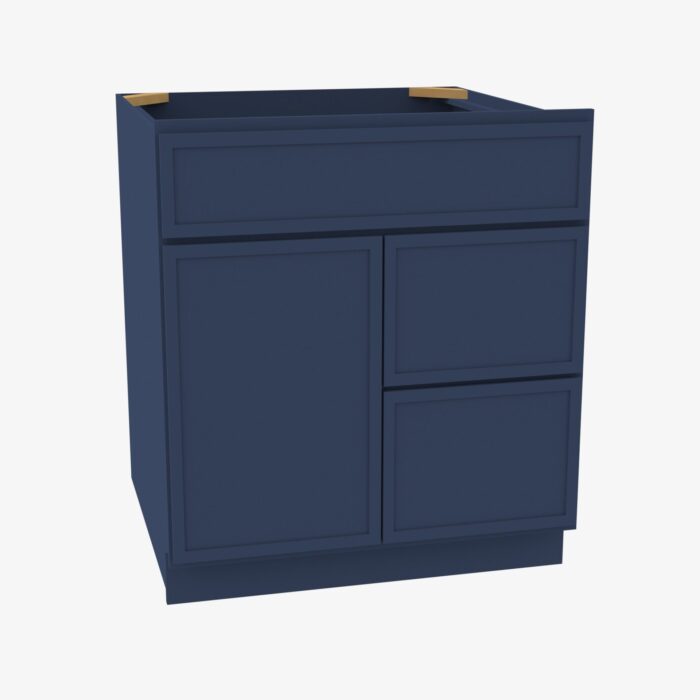 Sink Base Vanity with Drawer Petit Blue Cabinet