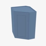 Wall Diagonal Corner Cabinet Xterra Blue Shaker Cabinet