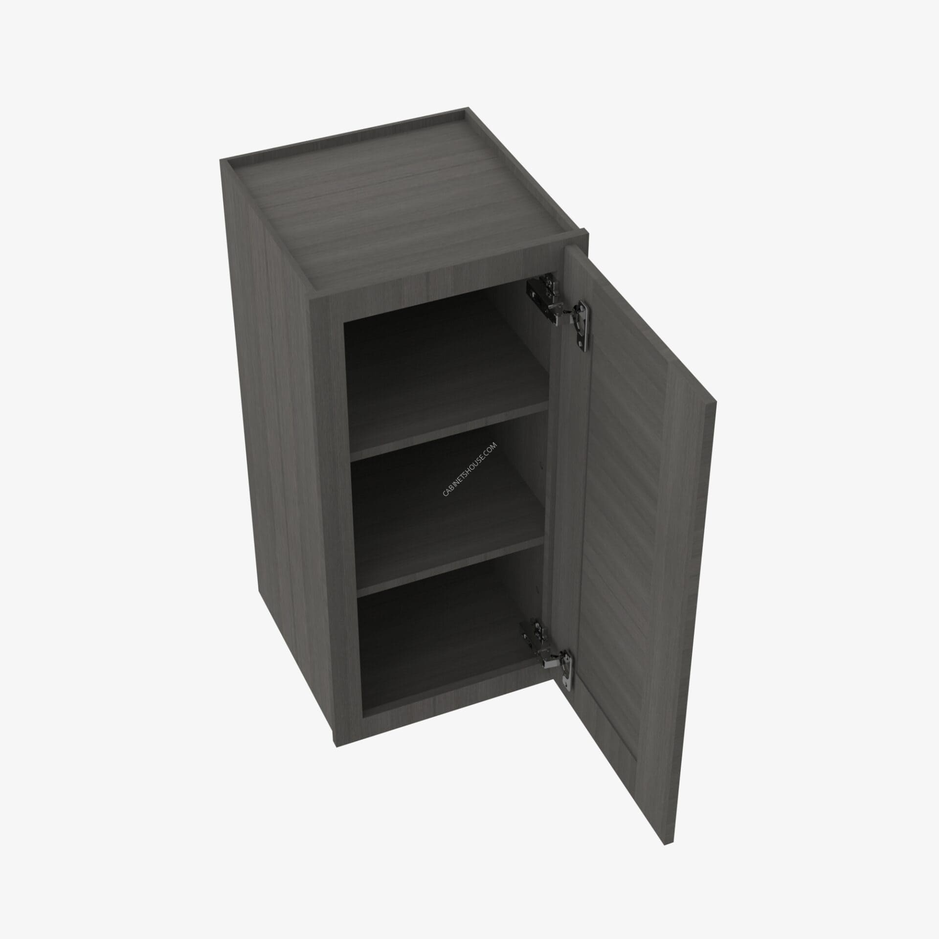 Single Door Wall Cabinet AG-W1812-3 Forevermark Greystone Shaker