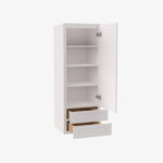 Warm White Wall Cabinet – 2 Built-in Drawer