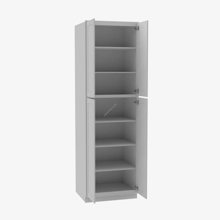 Wall Pantry   Lait Grey Shaker Cabinet