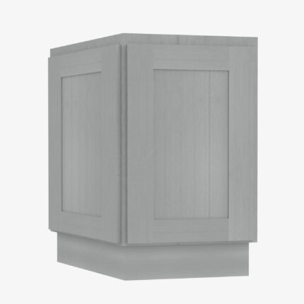 Angle Base Cabinet Nova Light Grey Shaker Cabinet