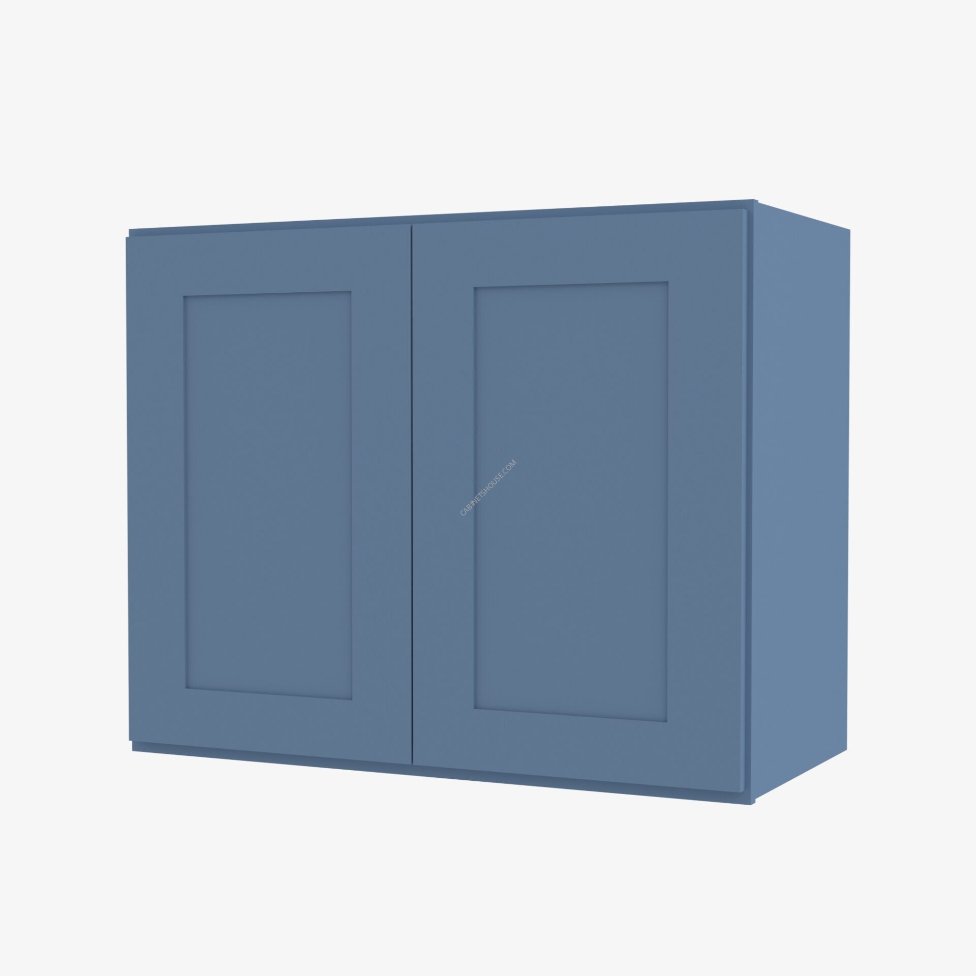 Glass Door Kitchen Cabinet AX-W3642BGD Forevermark Xterra Blue Shaker