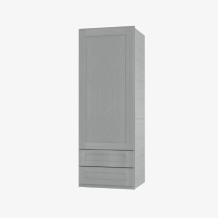 Wall Cabinet – 2 Built-in Drawer Nova Light Grey Shaker Cabinet