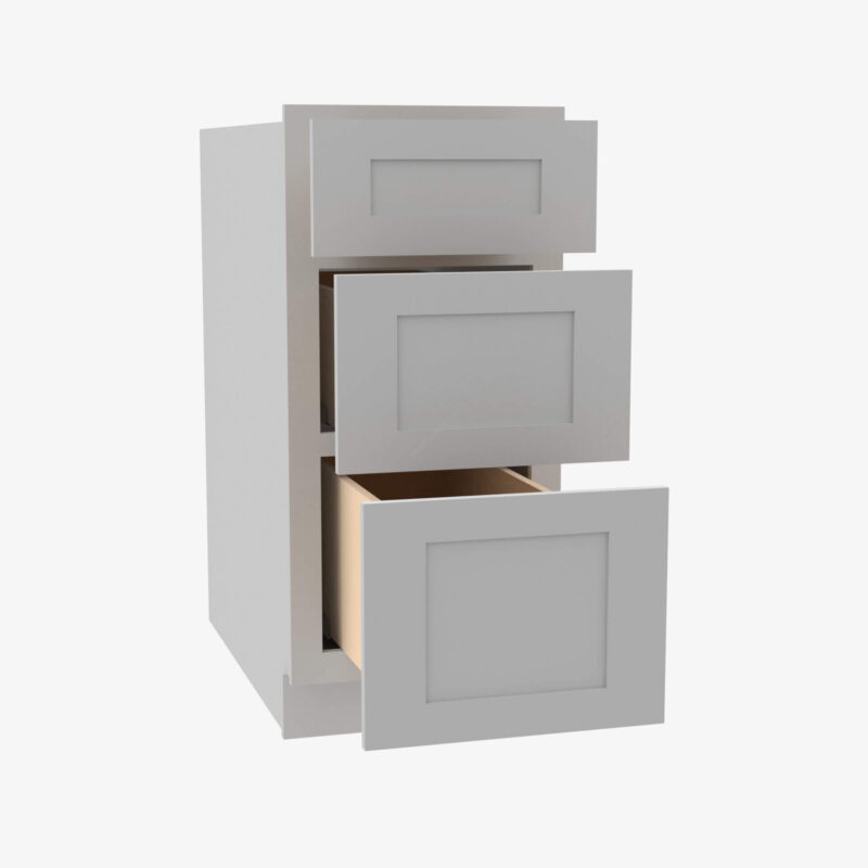 3 Drawer Pack Lait Grey Shaker Cabinet