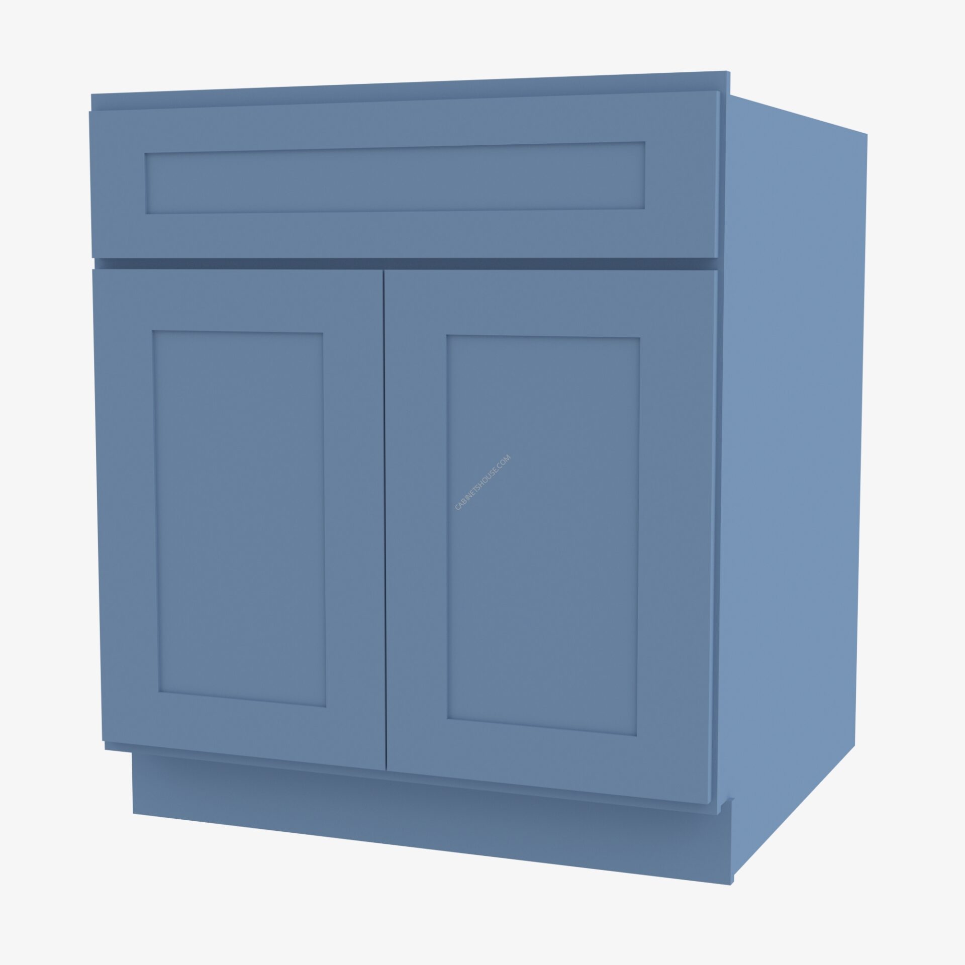 Double (Butt) Door Cabinet AX-B30B Forevermark Xterra Blue Shaker