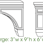 Forevermark Blaze Black Shaker Decorative Corbel
