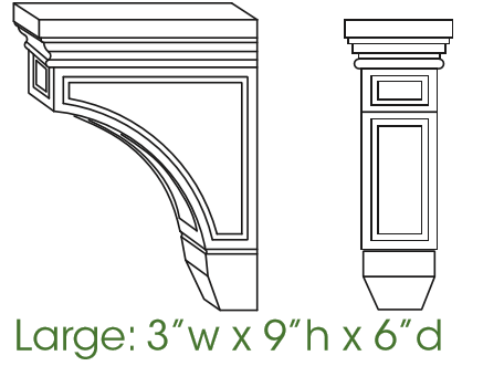 Decorative Corbels & Appliques  Townplace Crema Cabinet