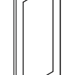 End Decorative Doors Rio Vista White Shaker Cabinet