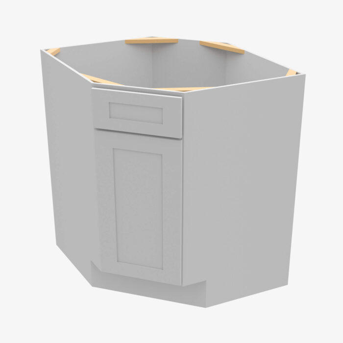 Forevermark AB BDCF36 Single Door Cabinets 36 Inch Base Diagonal Corner Sink Cabinets Cabinet Lait Gray Shaker Grey 36 Inch Cabinet