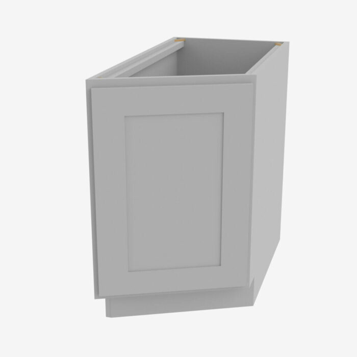 Forevermark AB BTC12R Single Door Cabinets 12 Inch Base Base Transitional Cabinet Right Lait Gray Shaker Grey 12 Inch Cabinet 2