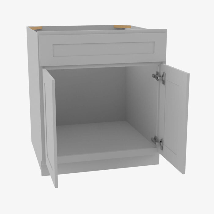 Forevermark AB SB36B Double Door 36 Inch Sink Base Cabinet Lait Grey Shaker Grey 36 Inch Cabinet 3