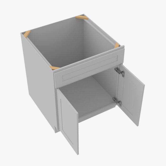 Forevermark AB SB36B Double Door 36 Inch Sink Base Cabinet Lait Grey Shaker Grey 36 Inch Cabinet 4