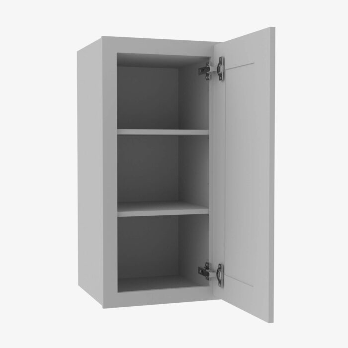 Forevermark AB W1530 Single Door Cabinets 15 Inch Wall Cabinet Lait Grey Shaker Grey 15 Inch Cabinet 3