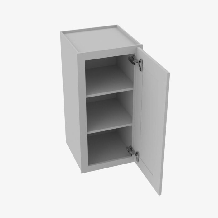 Forevermark AB W1530 Single Door Cabinets 15 Inch Wall Cabinet Lait Grey Shaker Grey 15 Inch Cabinet 4