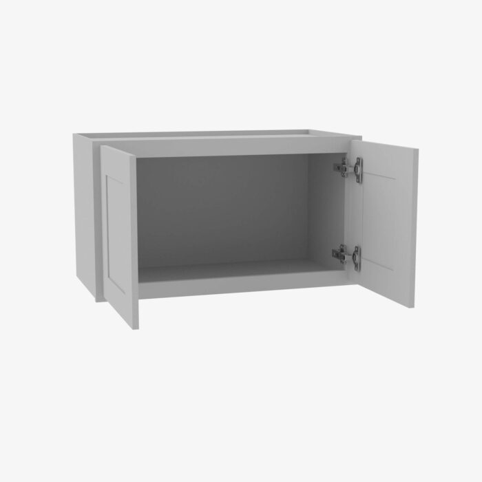 Forevermark AB W2418B Double Door 24 Inch Wall Cabinet Lait Grey Shaker Grey 24 Inch Cabinet 3
