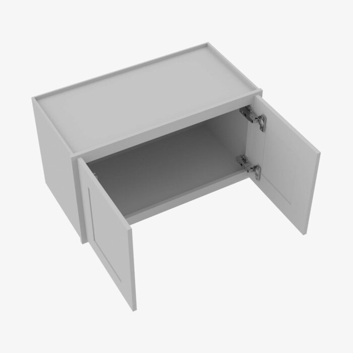 Forevermark AB W2418B Double Door 24 Inch Wall Cabinet Lait Grey Shaker Grey 24 Inch Cabinet 4