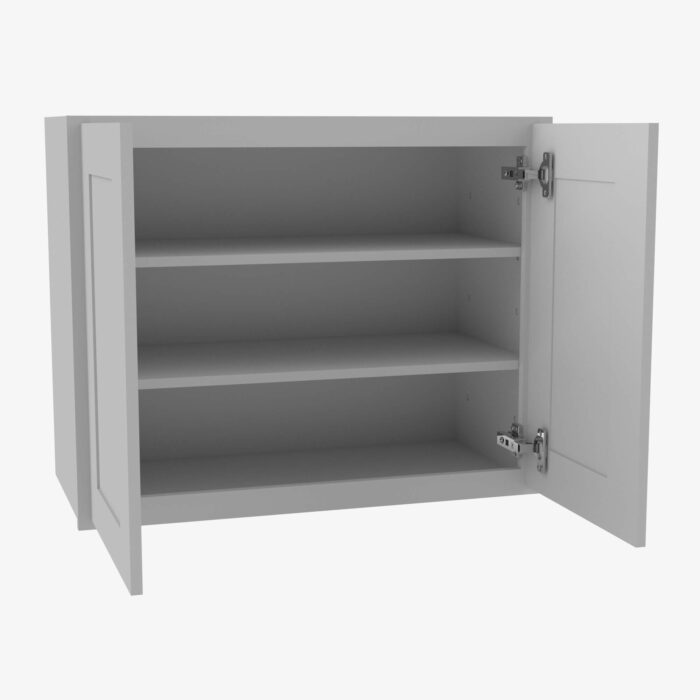 Forevermark AB W3336B Double Door 33 Inch Wall Cabinet Lait Grey Shaker Grey 33 Inch Cabinet 3