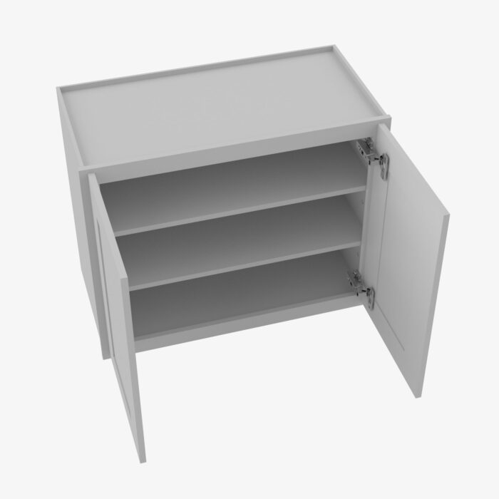 Forevermark AB W3336B Double Door 33 Inch Wall Cabinet Lait Grey Shaker Grey 33 Inch Cabinet 4