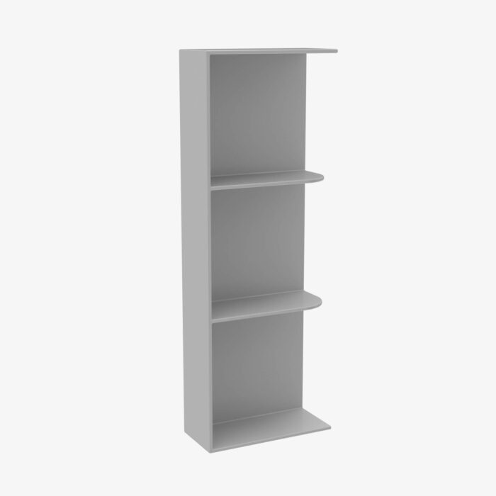 Forevermark AB WES536 Wall End Shelf with Open Shelves TSG Forevermark Lait Grey Shaker Grey 5 Inch Cabinet 3