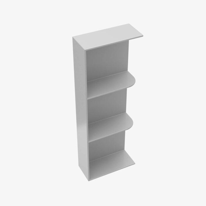 Forevermark AB WES536 Wall End Shelf with Open Shelves TSG Forevermark Lait Grey Shaker Grey 5 Inch Cabinet 4