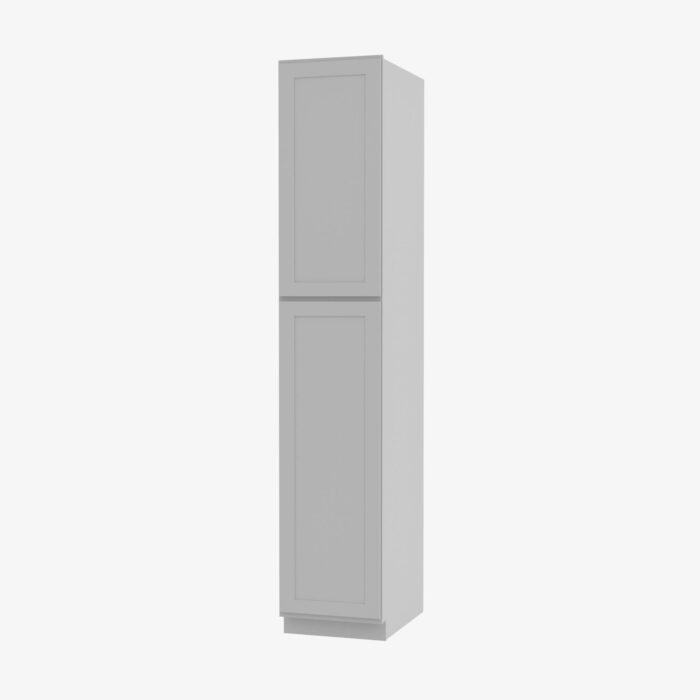 Forevermark AB WP1884 Double Door 18 Inch Tall Wall Pantry Cabinet Lait Grey Shaker Grey 18 Inch Cabinet 2