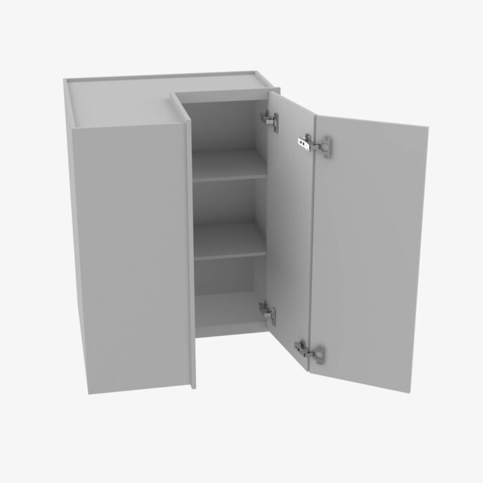 Forevermark AB WSQ2436 24 Inch Easy Reach Wall Corner Cabinet Lait Grey Shaker Grey 24 Inch Cabinet 3