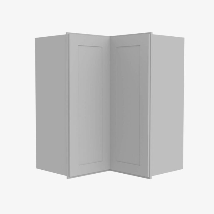 Forevermark AB WSQ2436 24 Inch Easy Reach Wall Corner Cabinet Lait Grey Shaker Grey 24 Inch Cabinet