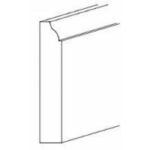 Baseboard Molding Greystone Shaker Cabinet