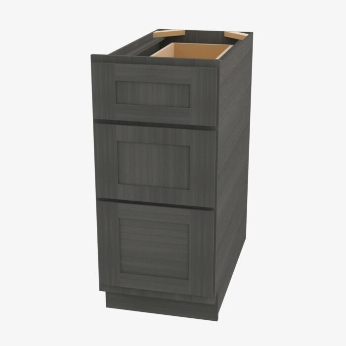 Forevermark AG DB15 3 15 Inch 3 Drawer Pack Base Cabinet Greystone Shaker Grey 15 Inch Cabinet 6
