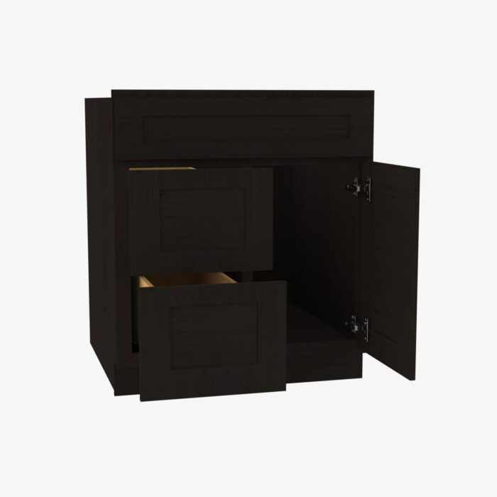 Forevermark AG S3021DL 34 12 Single Door Cabinets 30 Inch Combo Vanity with Left Drawer Greystone Shaker Grey 30 Inch Cabinet 2