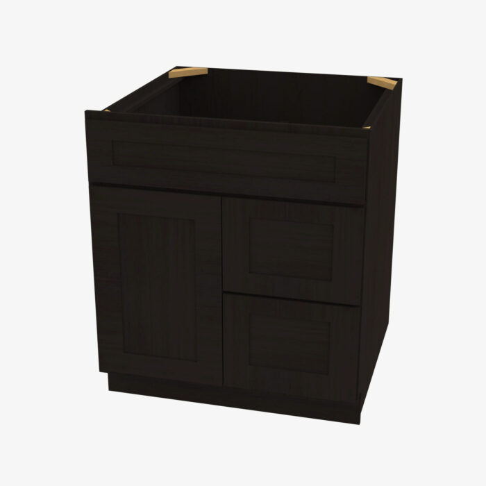 Forevermark AG S3021DR 34 12 Single Door Cabinets 30 Inch Combo Vanity with Right Drawer Greystone Shaker Grey 30 Inch Cabinet 4