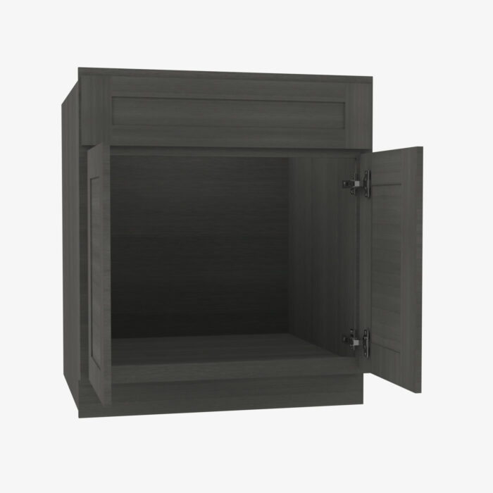 Forevermark AG SB24 Double Door 24 Inch Sink Base Cabinet Greystone Shaker Grey 24 Inch Cabinet 3