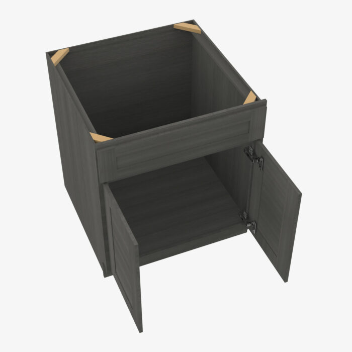 Forevermark AG SB24 Double Door 24 Inch Sink Base Cabinet Greystone Shaker Grey 24 Inch Cabinet 4