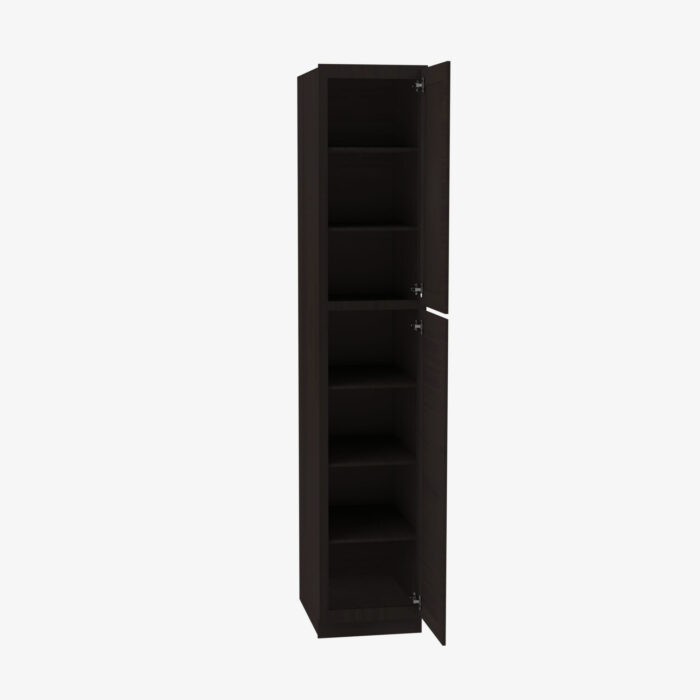 Forevermark AG WP1584 Double Door 15 Inch Tall Wall Pantry Cabinet Greystone Shaker Grey 15 Inch Cabinet 3
