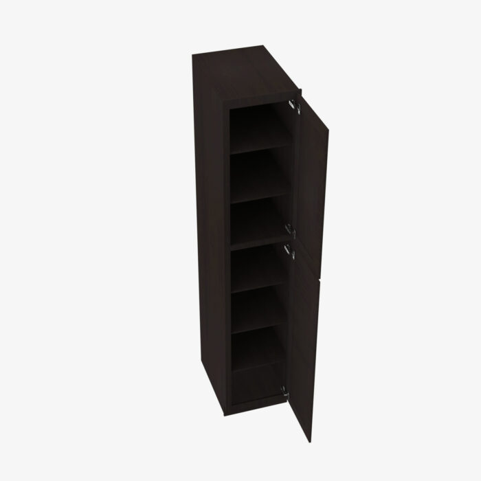 Forevermark AG WP1584 Double Door 15 Inch Tall Wall Pantry Cabinet Greystone Shaker Grey 15 Inch Cabinet 4