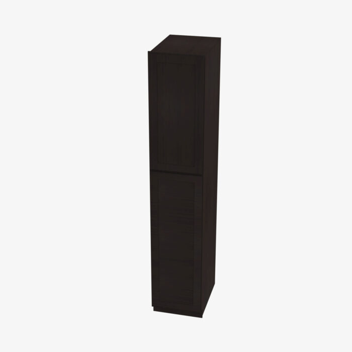Forevermark AG WP1584 Double Door 15 Inch Tall Wall Pantry Cabinet Greystone Shaker Grey 15 Inch Cabinet