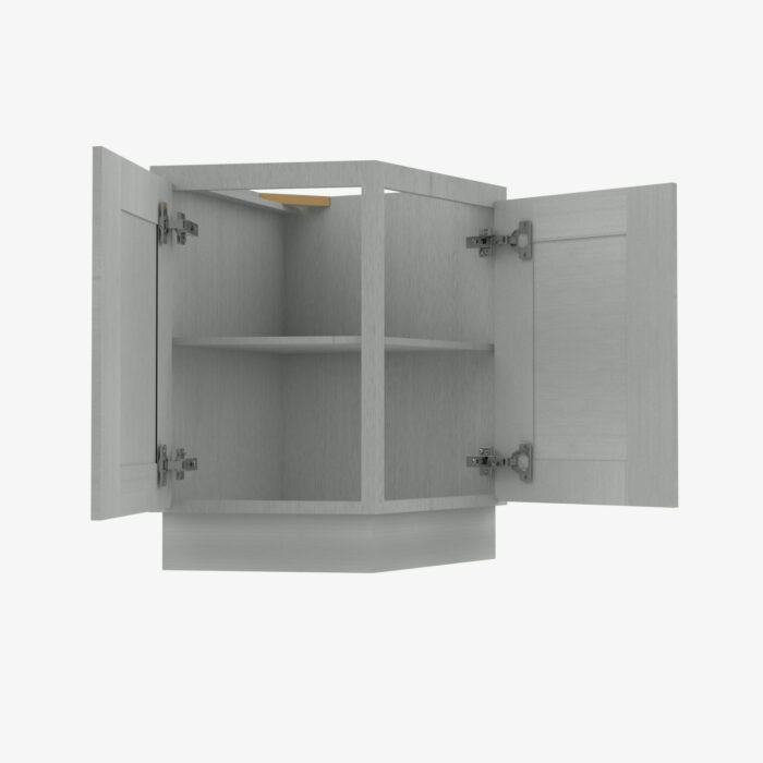 Forevermark AN AB24 24 Inch Base Angle Base Cabinets Cabinet Nova Light Grey Shaker Grey 24 Inch Cabinet 3