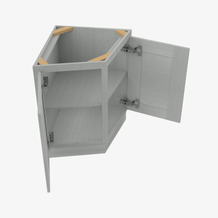 Forevermark AN AB24 24 Inch Base Angle Base Cabinets Cabinet Nova Light Grey Shaker Grey 24 Inch Cabinet 4
