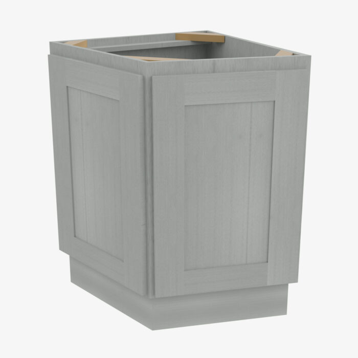 Forevermark AN AB24 24 Inch Base Angle Base Cabinets Cabinet Nova Light Grey Shaker Grey 24 Inch Cabinet 6