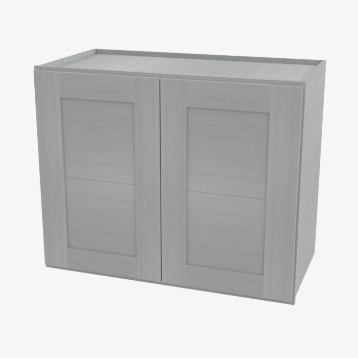 Forevermark AN W2442B Double Door 24 Inch Wall Cabinet Nova Light Grey Shaker Grey 24 Inch Cabinet
