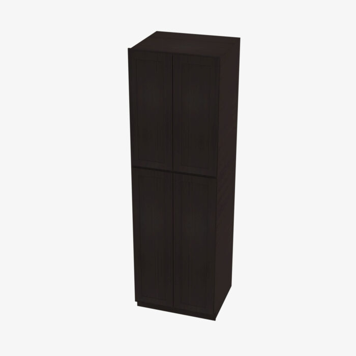 Forevermark AP WP2484B Four Door 24 Inch Tall Wall Pantry Cabinet with Butt Doors Pepper Shaker Espresso 24 Inch Cabinet 6