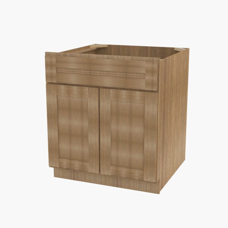 Forevermark AR SB36B Double Door 36 Inch Sink Base Cabinet Woodland Brown Shaker Brown 36 Inch Cabinet 2