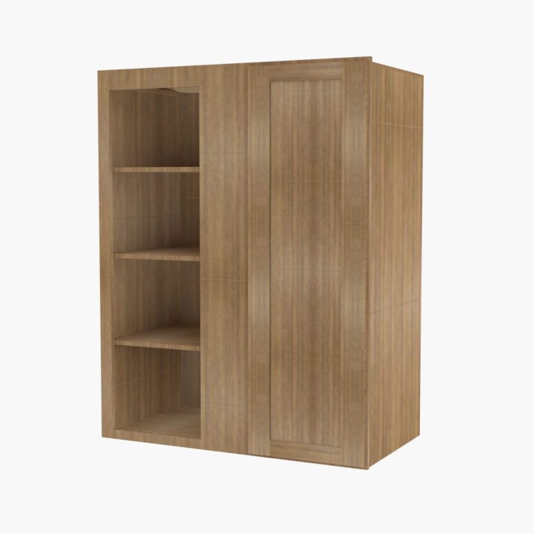Forevermark AR WBLC3033 3042 Single Door Cabinets 30 Inch Wall Blind Corner Cabinet Woodland Brown Shaker Brown 30 Inch Cabinet 3