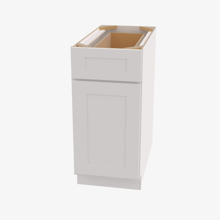 Forevermark AW B15 Single Door Cabinets 15 Inch Base Cabinet Ice White Shaker White 15 Inch Cabinet 2